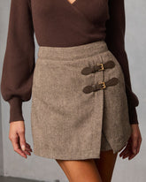 Mariglen Dual Belted Mini Skort