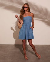 Adrianne Denim Mini Dress