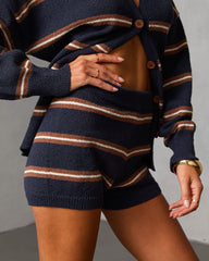 Nieves Striped Knit Shorts