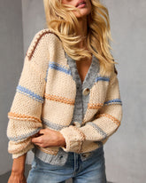 Esmarie Contrast Stripe Cardigan