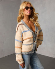 Esmarie Contrast Stripe Cardigan