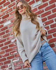 Umah Ribbed Mock Neck Sweater