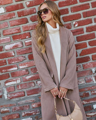 Dewberry Open Front Coatigan