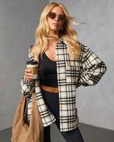Cabin Cutie Plaid Shirt Jacket