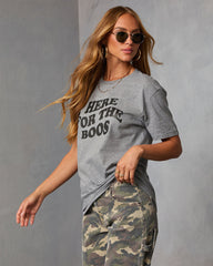 Here For The Boos Short Sleeve Graphic Tee
