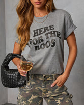 Here For The Boos Short Sleeve Graphic Tee