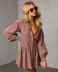 Tawnya Gingham Mini Dress