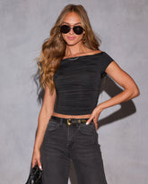 Caiden Boat Neck Top