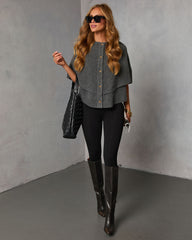 Whispering Oak Knit Caplet Sweater