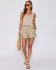 Ellory Pocketed Linen Shorts