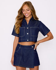 Rowan Denim Top