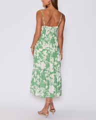 Abigail Floral Tiered Midi Dress