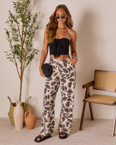 Coastal Bound Tropical Print Pant