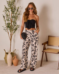 Coastal Bound Tropical Print Pant