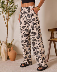Coastal Bound Tropical Print Pant