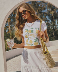 La Dolce Vita Lemon Short Sleeve Graphic Tee