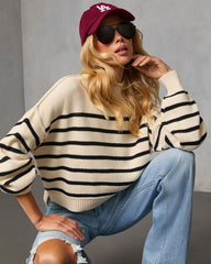 Griselle Contrast Striped Sweater