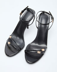 Lenden Gold Hardware Strappy Heels