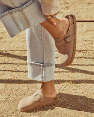 Estina Faux Suede Clogs