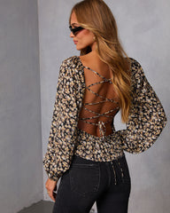 Falling Grace Peplum Top