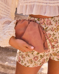 Helison Faux Suede Clutch