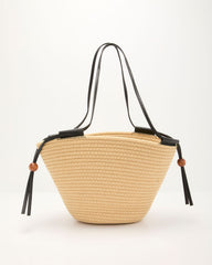 Coastal Carryall Straw Tote Bag