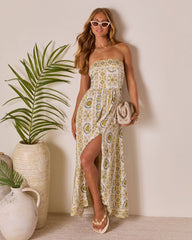 Willow Daze Strapless Maxi Dress