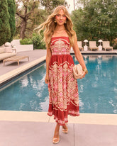 Cinderlight Fit And Flare Midi Dress