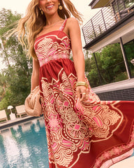 Cinderlight Fit And Flare Midi Dress