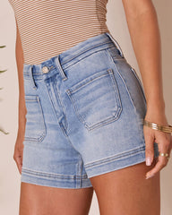 Ester Front Pocket Denim Shorts