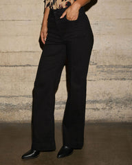 Smoke Wood Super Stretch High Rise Flare Jeans