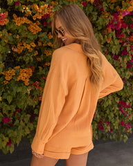 Ocean Kissed Collared Button Down Top