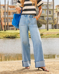 Jania Super Stretch High Rise Cuffed Denim