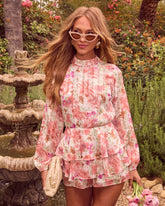 Garden Glee Ruffle Floral Romper