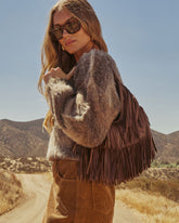 Amber Season Fringe Shoulder Bag