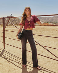 Aaliyah Stretch High Rise Flare Jeans