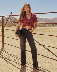 Carmalyn Front Tie Top