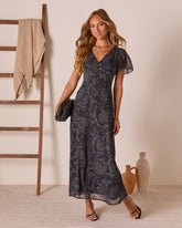 Sundara V Neck Maxi Dress