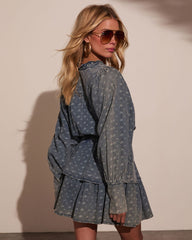 Luzie Tiered Denim Mini Dress