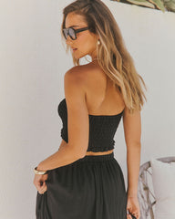 Sunveil Smocked Ripstop Cropped Top