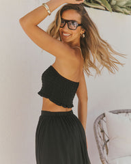 Sunveil Smocked Ripstop Cropped Top