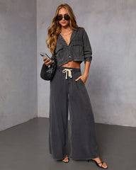 Easy Mode Crop Front Pocket Top