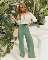 Tide to Me Drawstring Wide Leg Pants