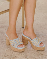 Madisson Shell Crochet Platform Sandal