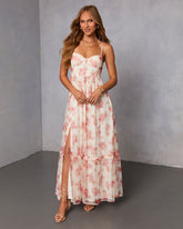 Harvest Bloom Corset Maxi Dress