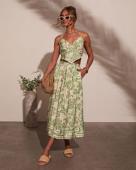 Elliah Abstract Maxi Skirt