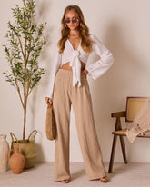 Magen Relaxed Wide Leg Pants
