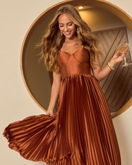 Aleina Fit And Flare Midi Dress