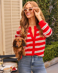 Boulevard Breeze Striped Cardigan