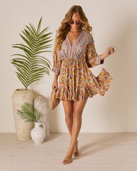 Sun Loves Caftan Mini Dress
